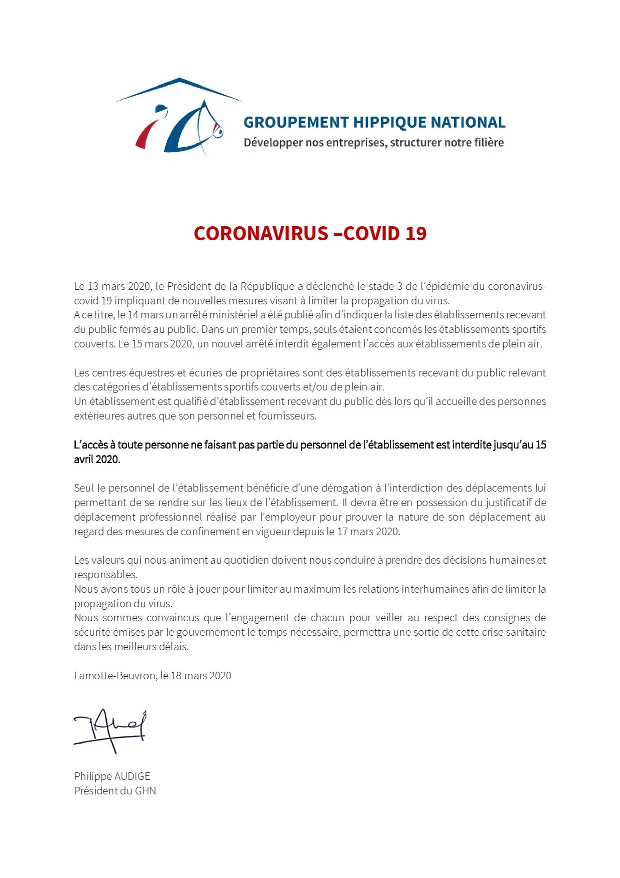 Courriers INFOS centres équestres GHN et DRDJSCS