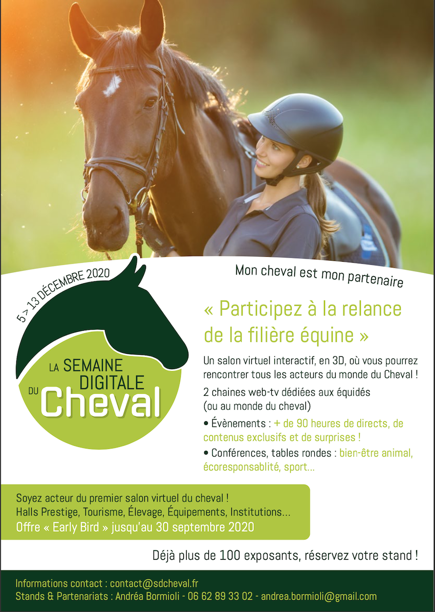 La Semaine Digitale du Cheval : rendez vous du 05 au 13 décembre pour une expérience inédite !