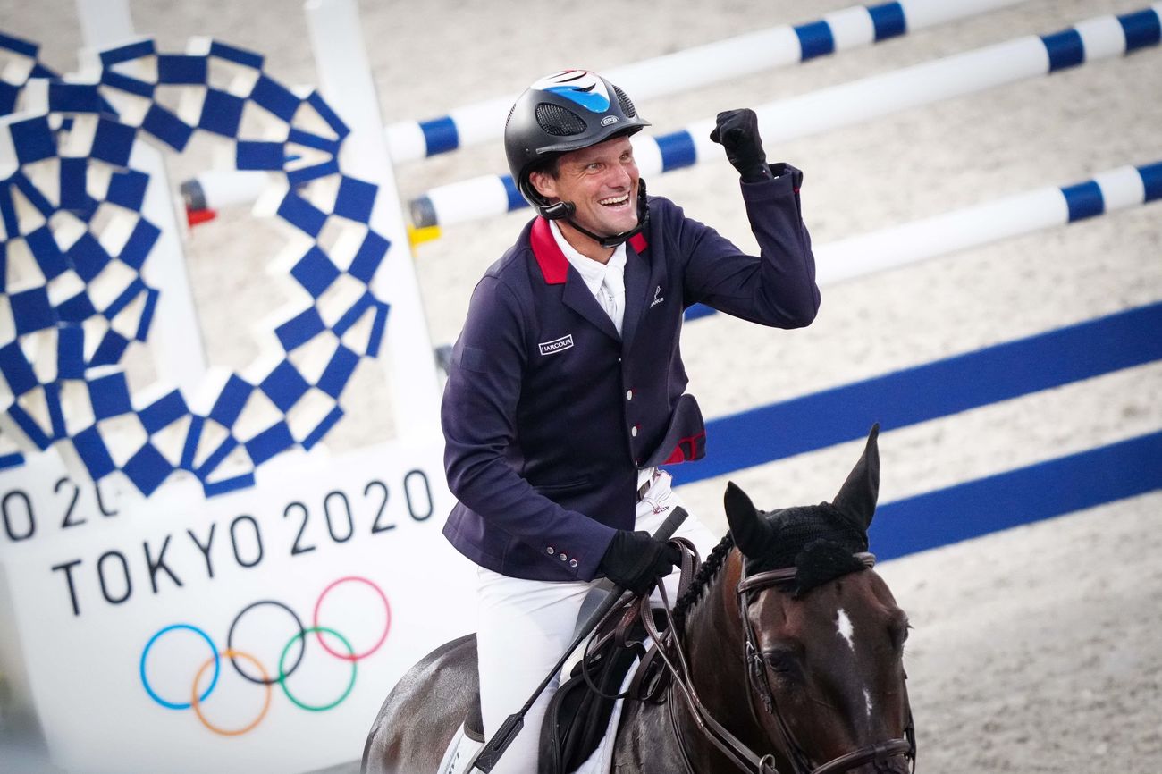 L'équipe de France de concours complet médaillée de bronze