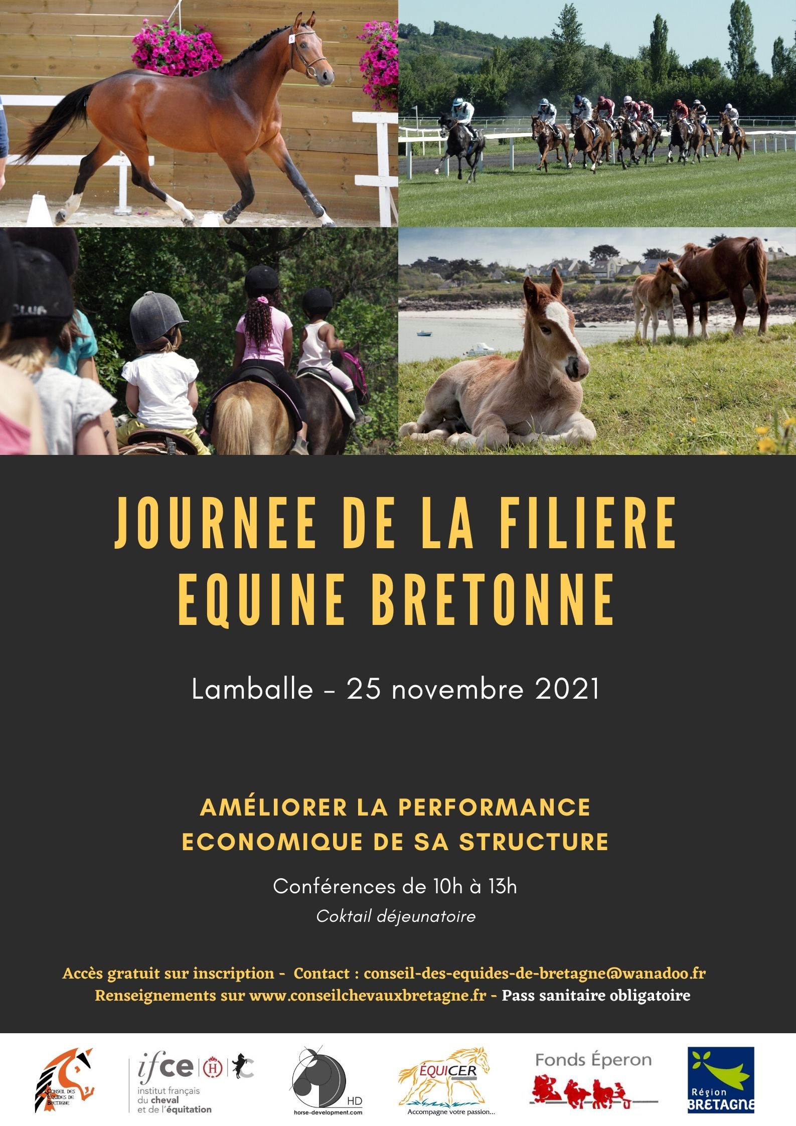 Performance économique, Parlons-en le 25 novembre à Lamballe lors de la Journée de la Filière Equine Bretonne