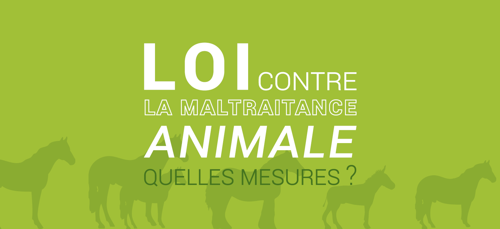 Quelles sont les mesures annoncées par la loi contre la maltraitance animale ?