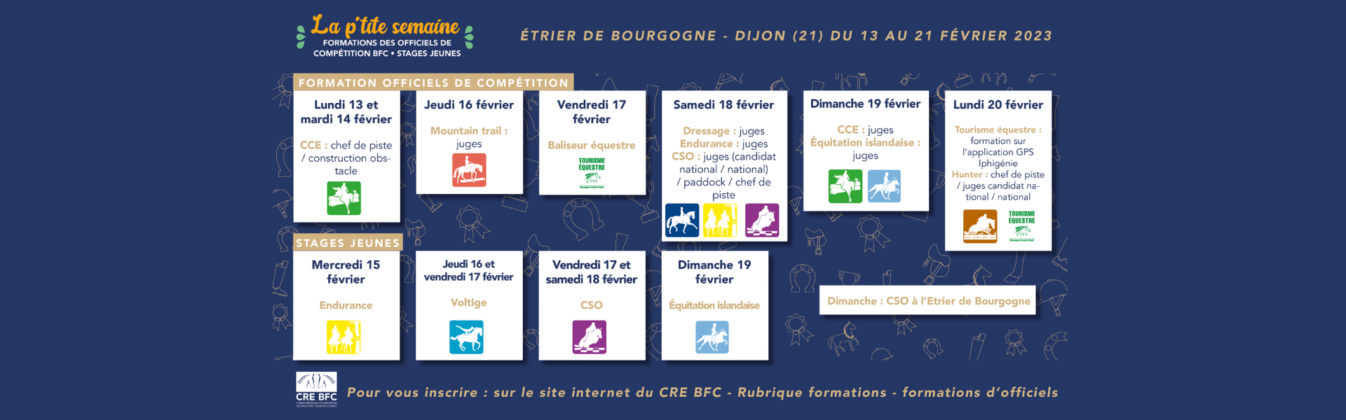 "La p'tite semaine" du CRE BFC : formations des officiels de compétition et stages jeunes