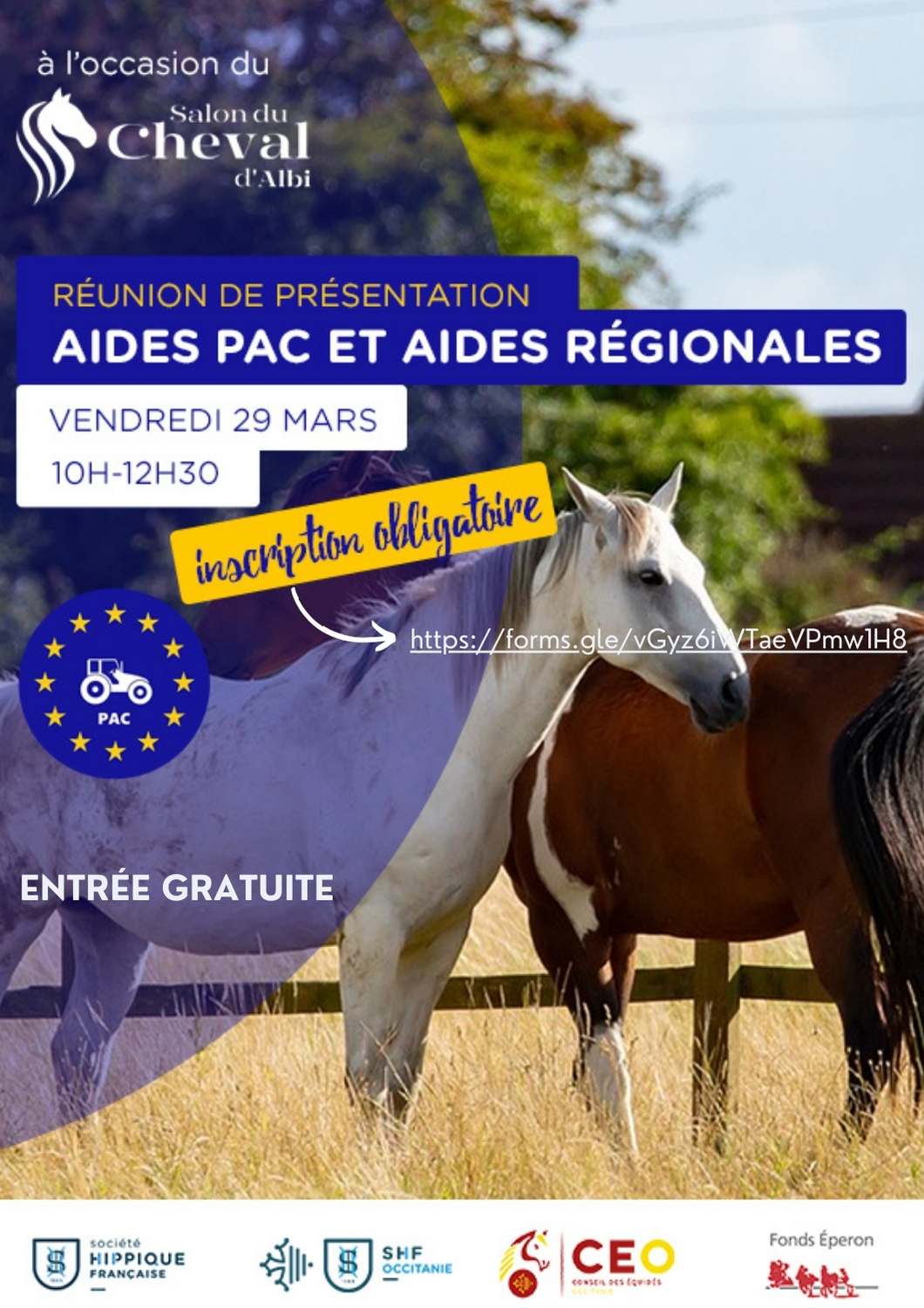 DISPOSITIFS AGRICOLES DE SOUTIEN AUX PROFESSIONNELS DE LA FILIERE EQUINE EN OCCITANIE