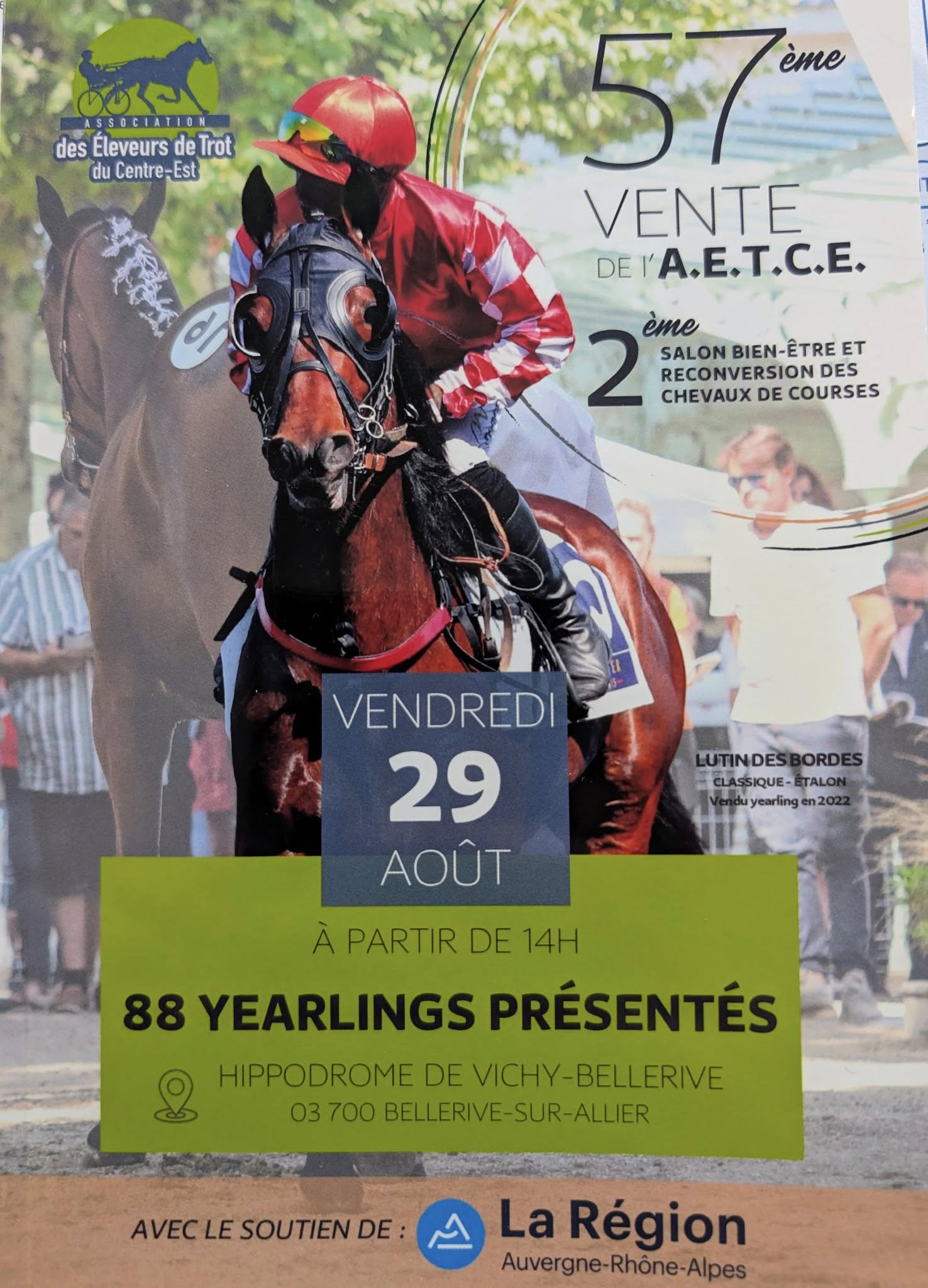 57ème vente de l'AETCE et 2ème salon bien-être et reconversion - 29 août 2025 - Hippodrome de Vichy