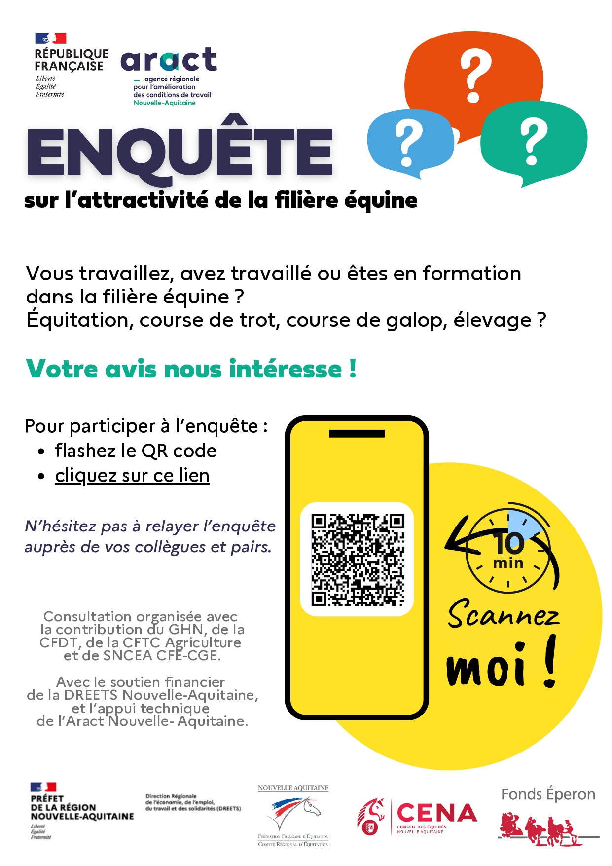 Enquête sur l'attractivité de la filière équine