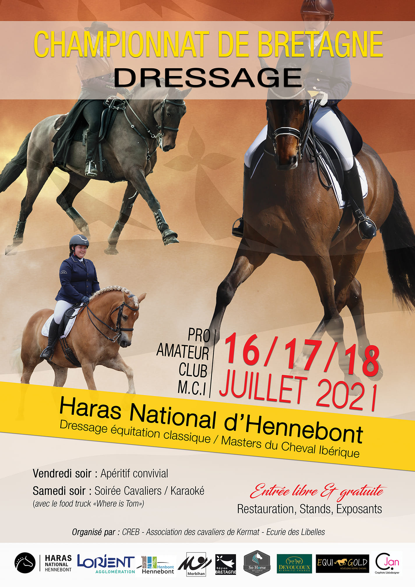 Championnat régional de Dressage au Haras National d'Hennebont