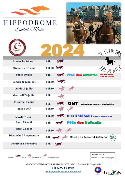 Course de trot et galop - Hippodrome de Saint Malo