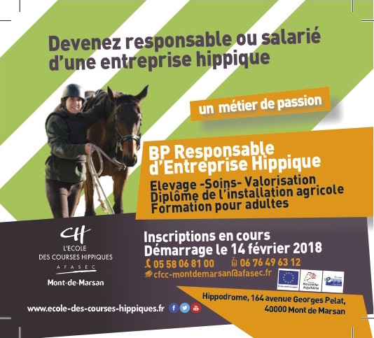 Ecole des Courses Hippiques - Ouverture des inscriptions