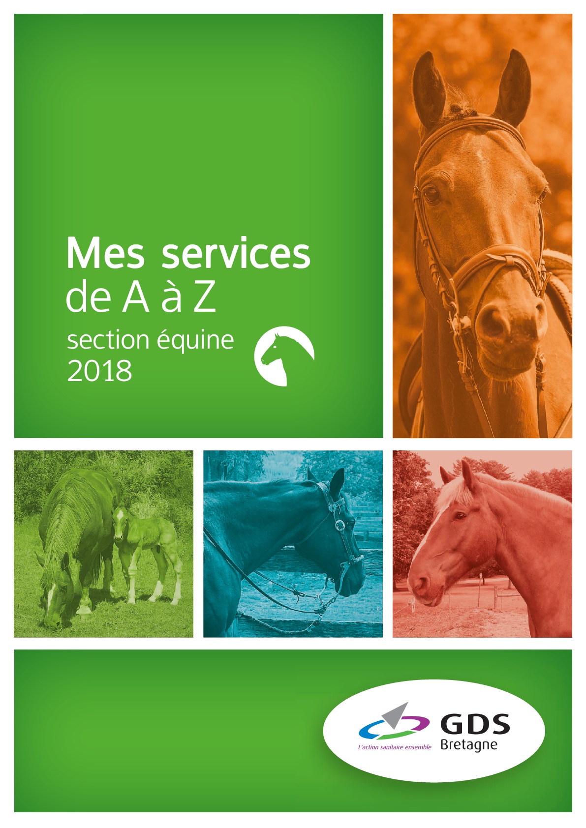 Carte de services 2018 de GDS Bretagne section équine