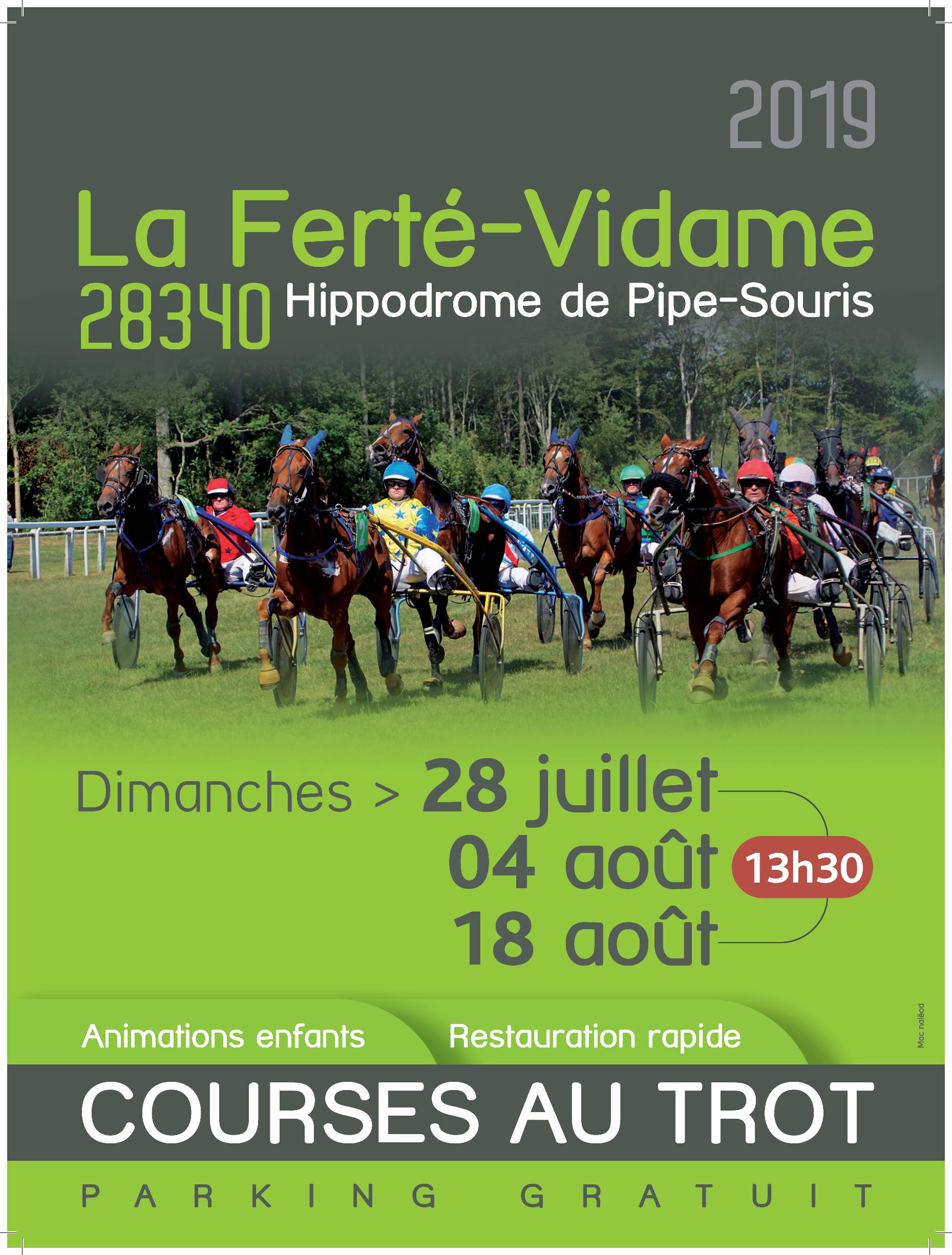 Calendrier des Courses Hippodrome de Pipe Souris à la Ferté Vidame