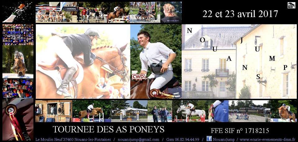 Tournée des As Poneys à nouans Jump les 22 et 23 avril