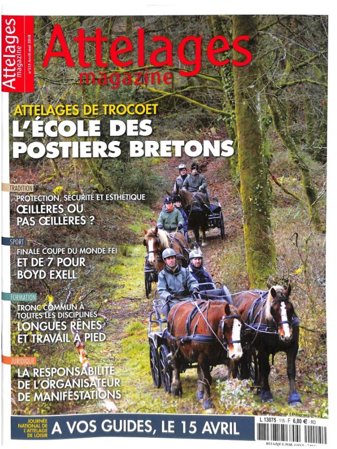 Les attelages Trocoet (56) font la Une d'Attelages Magazine