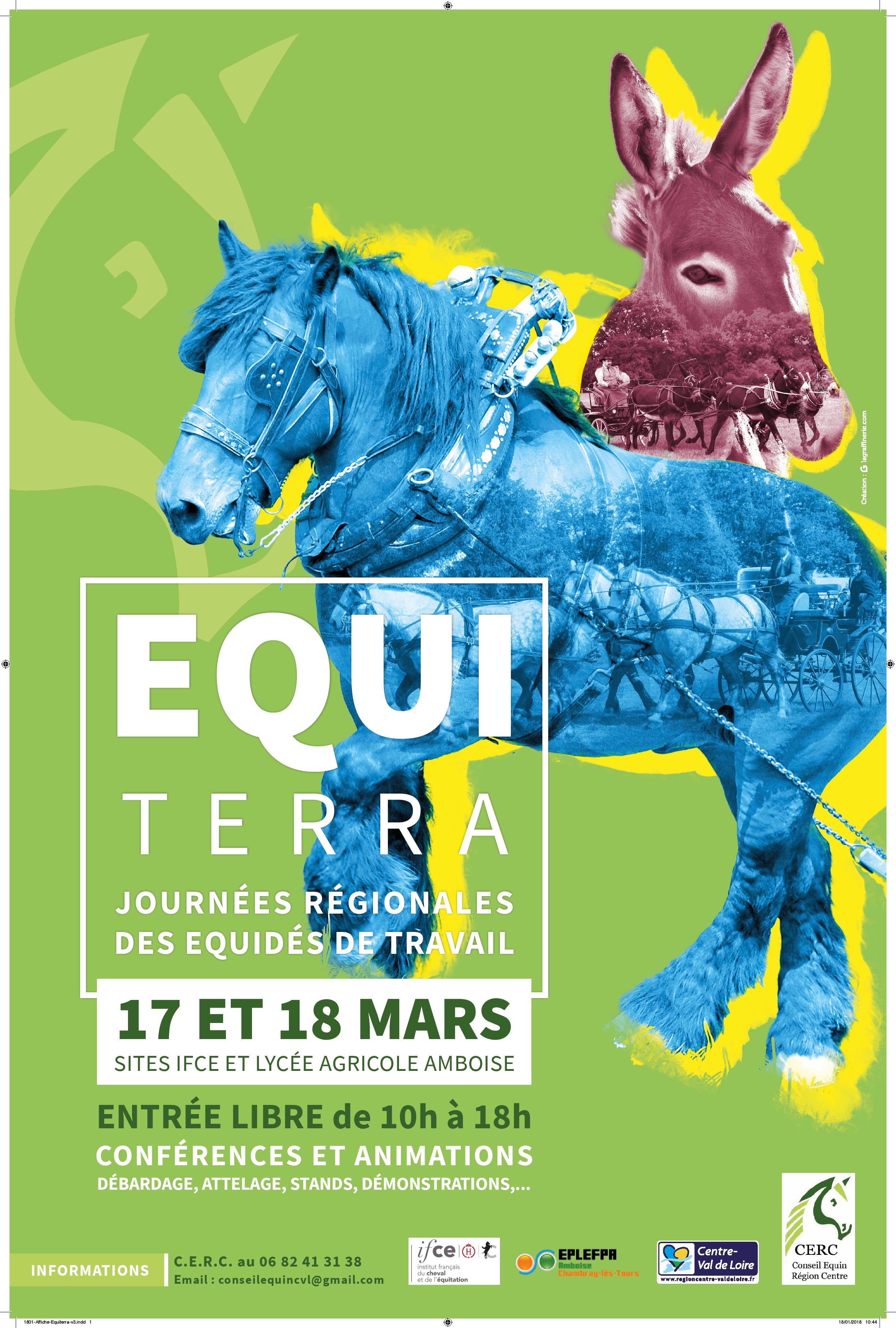 EQUITERRA - les journées des equidés de travail - 17 et 18 mars - Amboise