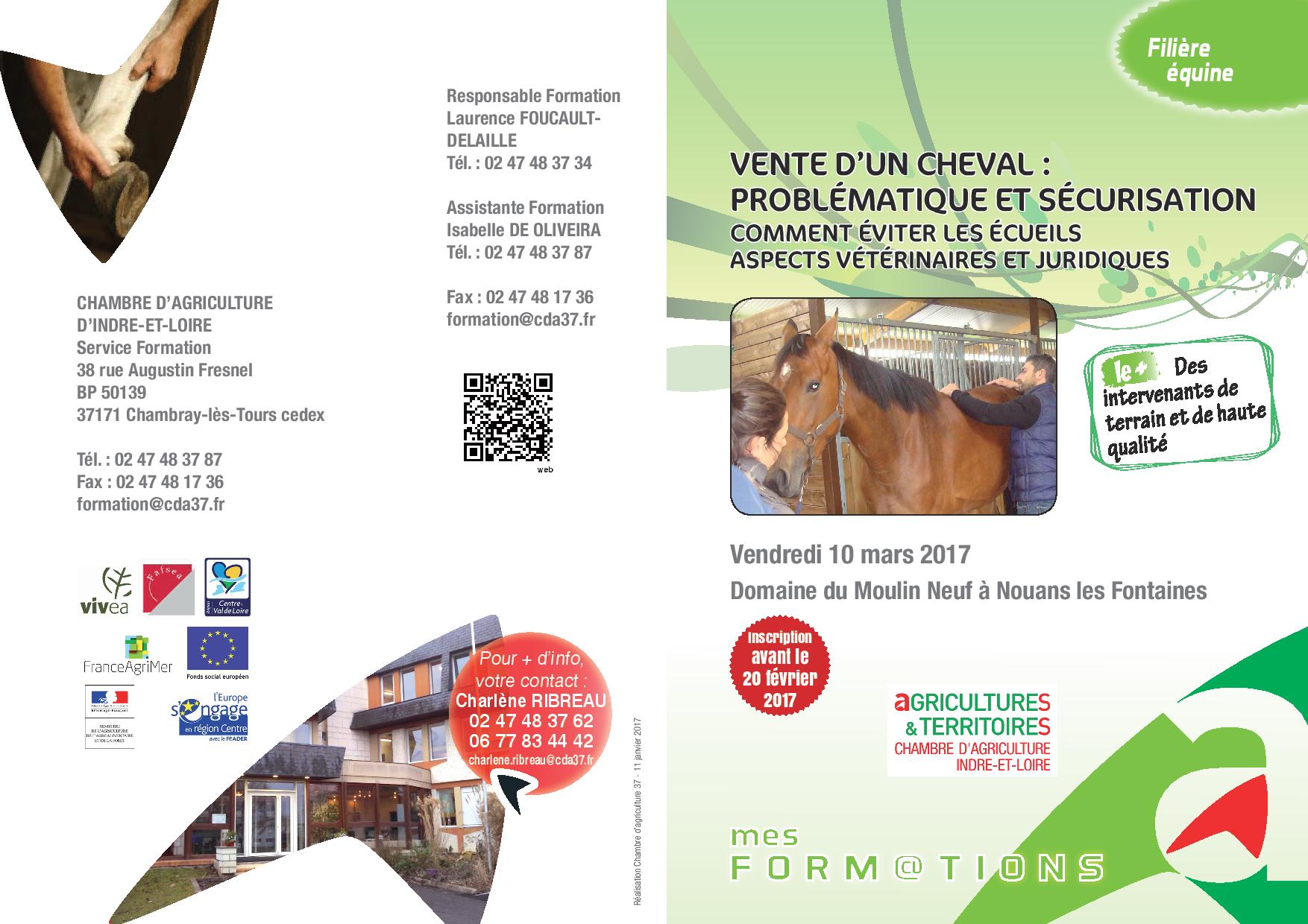 Formation : Vente d'un cheval : problèmatique et sécurisation