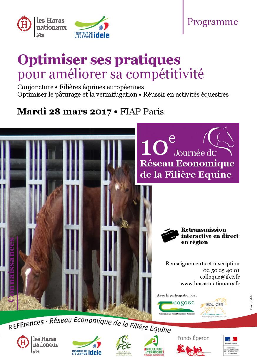 10ème journée du Réseau économique de la filière équine le 28 mars