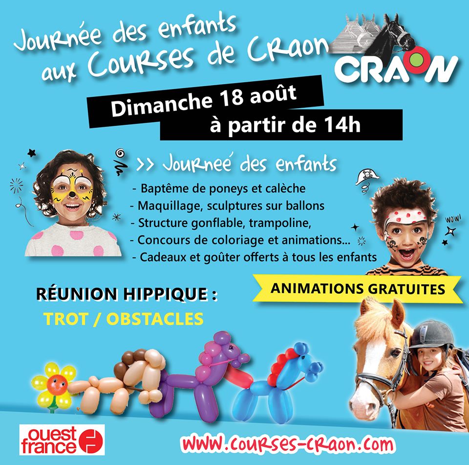 Réunion mixte et journée des enfants à l'hippodrome de Craon